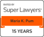 super lawyers maria k. pum 15 years